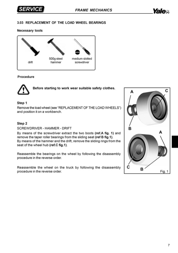 Yale B860 (MC10 - MC12 - MC15) Forklift Service Manual 3 Yale B860 (MC10 - MC12 - MC15) Forklift Service Manual - Image 3