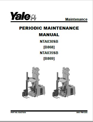 Yale B868 (MTC10 - MTC13 - MTC13 LWB [NTA030SB]) Forklift Service Manual