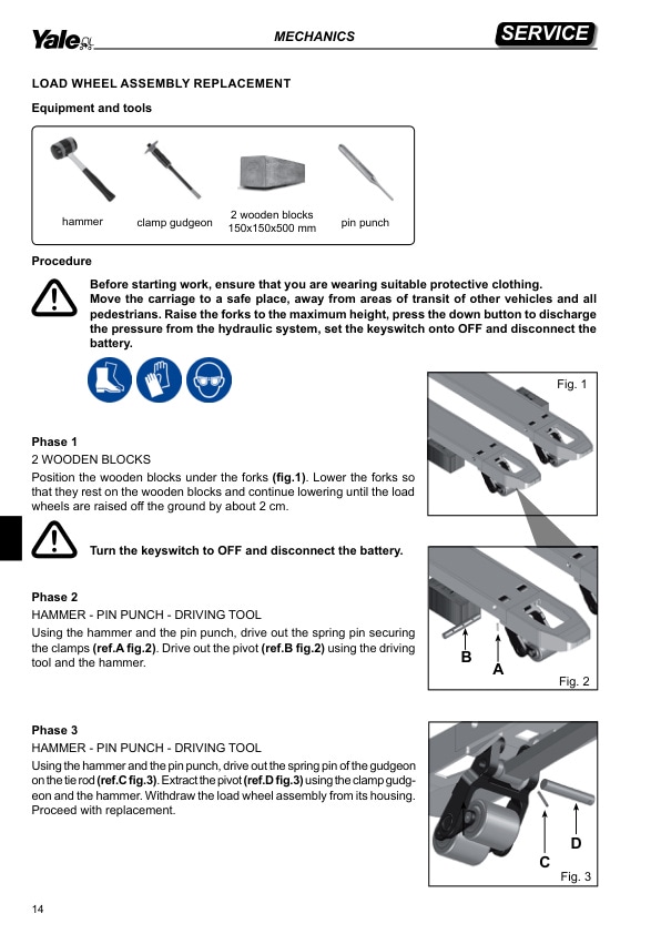 Yale C854 (MP20T - MP25T) Forklift Service Manual 3 Yale C854 (MP20T - MP25T) Forklift Service Manual - Image 3