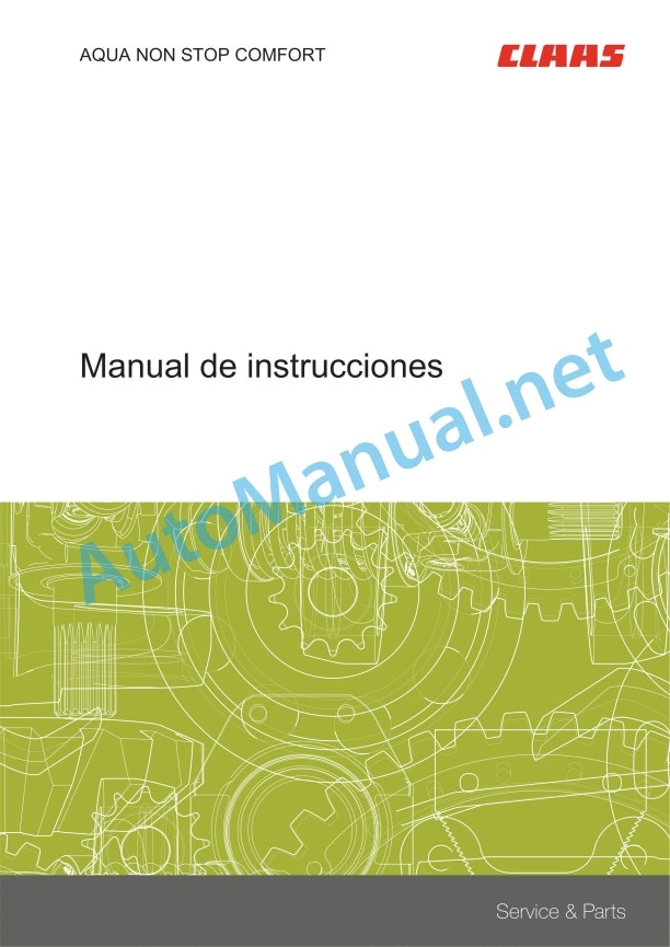 Alternative view of Claas Aqua Non Stop Comfort (X01) Miscellaneous Operator Manual ES