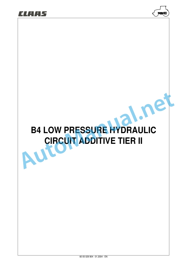 Claas Ares 566-546 Rx, Rz (A06) Tractors Repair Manual EN 12 Claas Ares 566-546 Rx, Rz (A06) Tractors Repair Manual EN - Image 12