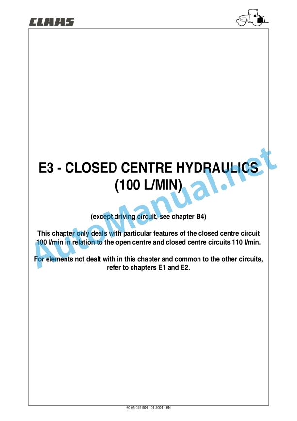 Claas Ares 566-546 Rx, Rz (A06) Tractors Repair Manual EN 24 Claas Ares 566-546 Rx, Rz (A06) Tractors Repair Manual EN - Image 24