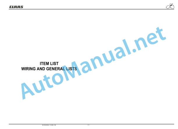 Claas Ares 566-546 Rx, Rz (A06) Tractors Repair Manual EN 25 Claas Ares 566-546 Rx, Rz (A06) Tractors Repair Manual EN - Image 25
