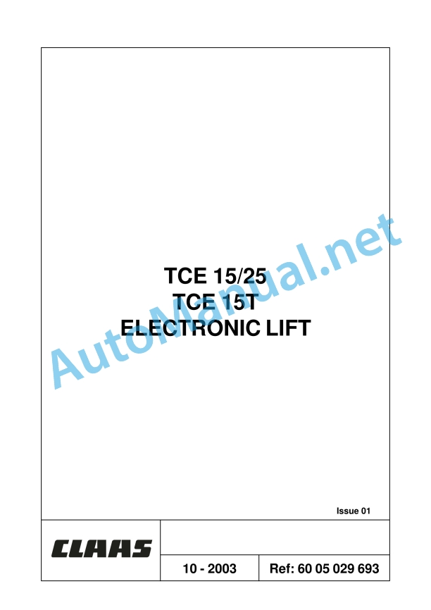 Claas Ares 566-546 Rx, Rz (A06) Tractors Repair Manual EN 29 Claas Ares 566-546 Rx, Rz (A06) Tractors Repair Manual EN - Image 29