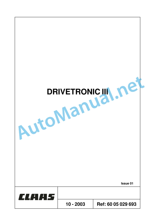 Claas Ares 566-546 Rx, Rz (A06) Tractors Repair Manual EN 30 Claas Ares 566-546 Rx, Rz (A06) Tractors Repair Manual EN - Image 30