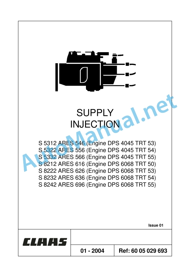 Claas Ares 566-546 Rx, Rz (A06) Tractors Repair Manual EN 4 Claas Ares 566-546 Rx, Rz (A06) Tractors Repair Manual EN - Image 4