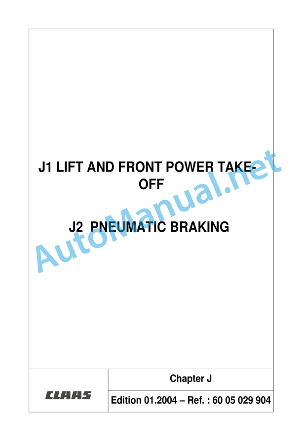 Claas Ares 566-546 Rx, Rz (A06) Tractors Repair Manual EN 40 Claas Ares 566-546 Rx, Rz (A06) Tractors Repair Manual EN - Image 40