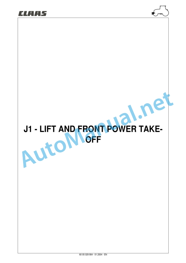 Claas Ares 566-546 Rx, Rz (A06) Tractors Repair Manual EN 41 Claas Ares 566-546 Rx, Rz (A06) Tractors Repair Manual EN - Image 41