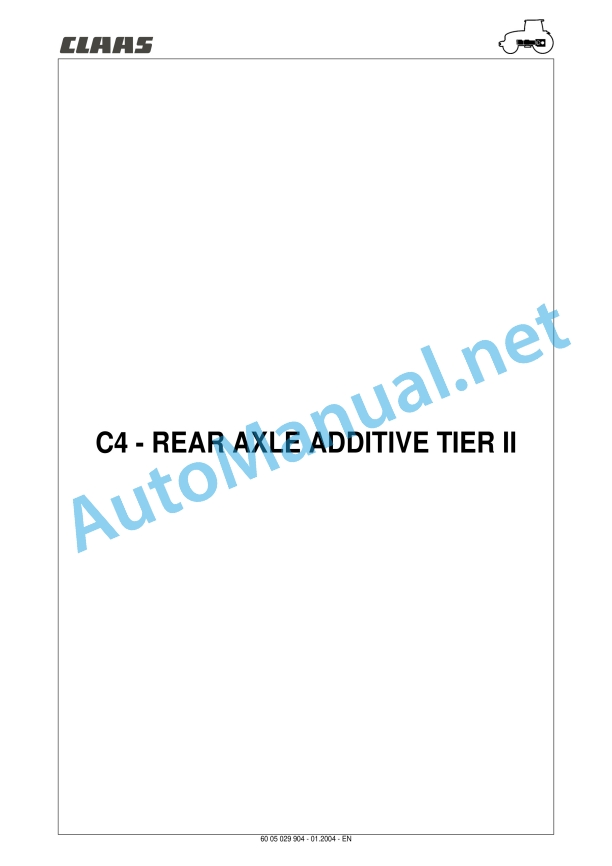 Claas Ares 566-546 Rx, Rz (A06) Tractors Repair Manual EN 44 Claas Ares 566-546 Rx, Rz (A06) Tractors Repair Manual EN - Image 44