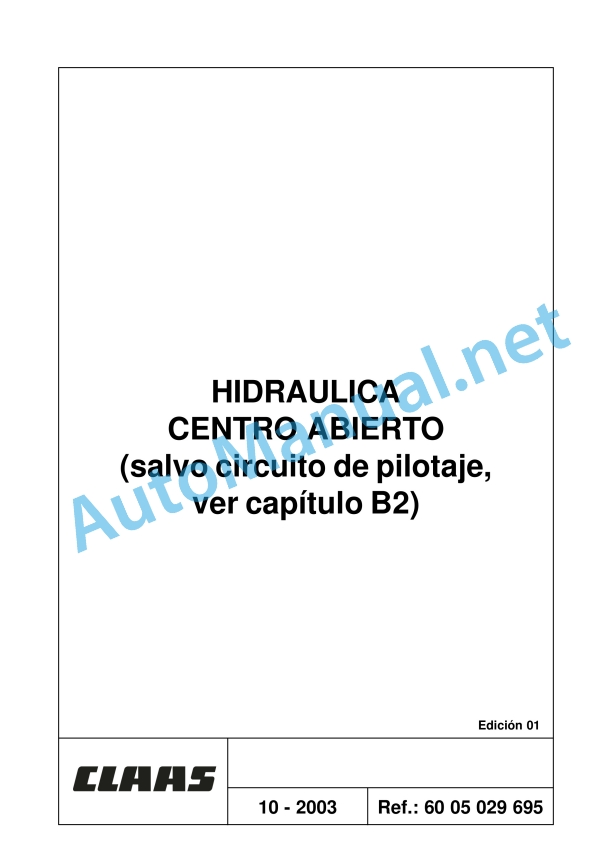 Claas Ares 566-546 Rx, Rz (A06) Tractors Repair Manual ES 17 Claas Ares 566-546 Rx, Rz (A06) Tractors Repair Manual ES - Image 17