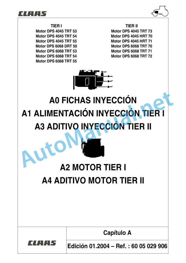 Alternative view of Claas Ares 566-546 Rx, Rz (A06) Tractors Repair Manual ES
