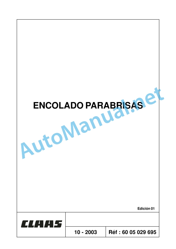 Claas Ares 566-546 Rx, Rz (A06) Tractors Repair Manual ES 31 Claas Ares 566-546 Rx, Rz (A06) Tractors Repair Manual ES - Image 31