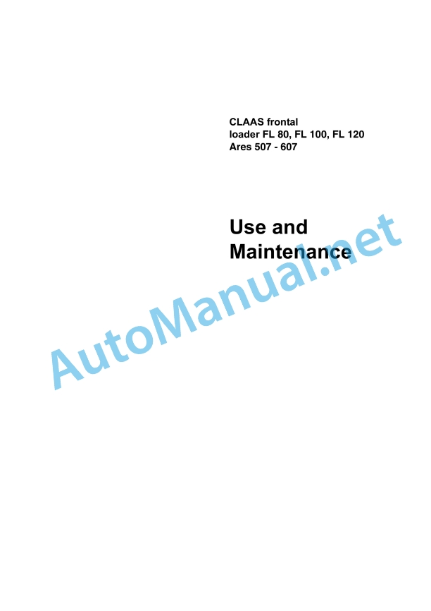 Claas Ares 577-547 Atz, Atx (A05) Tractors Operator Manual EN 7 Claas Ares 577-547 Atz, Atx (A05) Tractors Operator Manual EN - Image 7