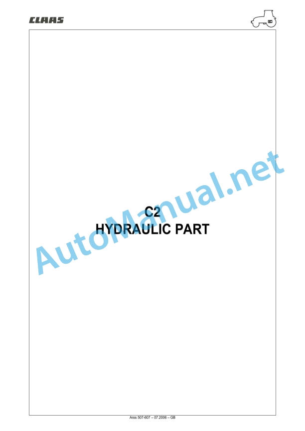 Claas Ares 577-547 Atz, Atx (A05) Tractors Repair Manual EN 12 Claas Ares 577-547 Atz, Atx (A05) Tractors Repair Manual EN - Image 12