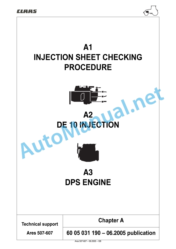 Alternative view of Claas Ares 577-547 Atz, Atx (A05) Tractors Repair Manual EN