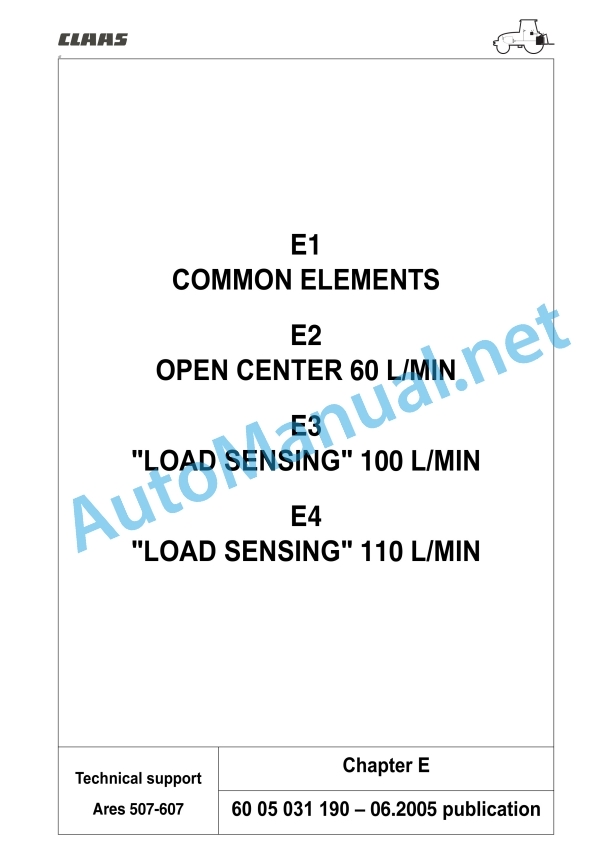 Claas Ares 577-547 Atz, Atx (A05) Tractors Repair Manual EN 22 Claas Ares 577-547 Atz, Atx (A05) Tractors Repair Manual EN - Image 22