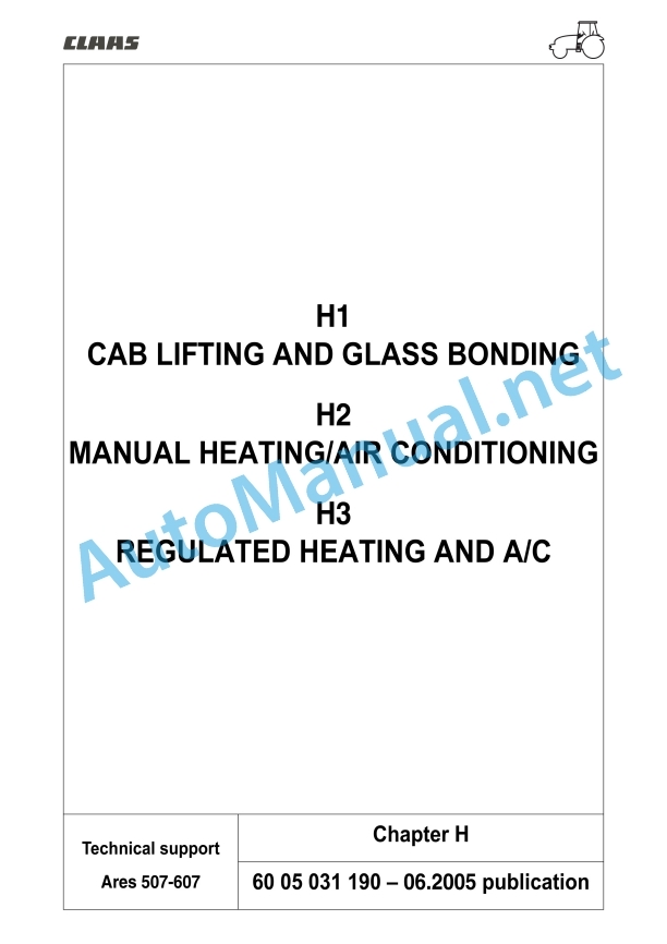 Claas Ares 577-547 Atz, Atx (A05) Tractors Repair Manual EN 40 Claas Ares 577-547 Atz, Atx (A05) Tractors Repair Manual EN - Image 40