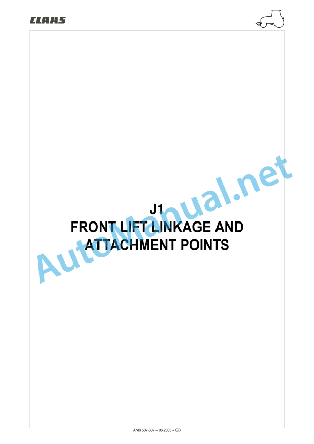 Claas Ares 577-547 Atz, Atx (A05) Tractors Repair Manual EN 45 Claas Ares 577-547 Atz, Atx (A05) Tractors Repair Manual EN - Image 45