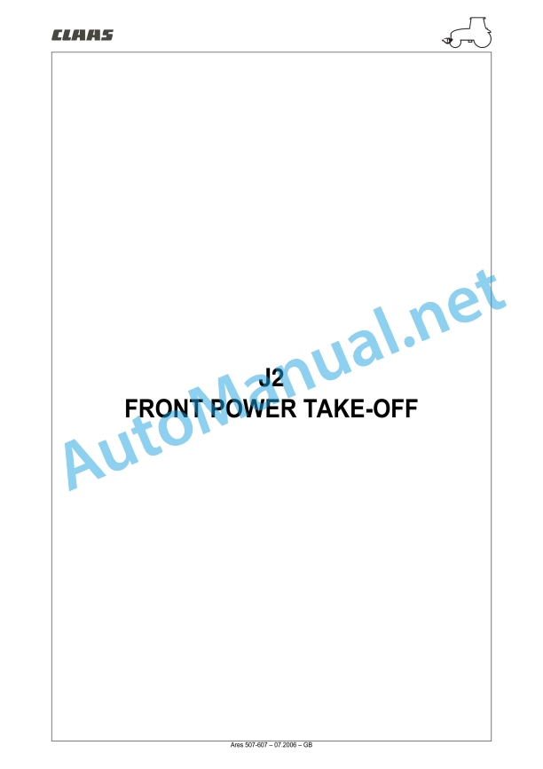 Claas Ares 577-547 Atz, Atx (A05) Tractors Repair Manual EN 46 Claas Ares 577-547 Atz, Atx (A05) Tractors Repair Manual EN - Image 46
