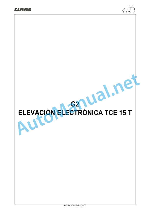 Claas Ares 577-547 Atz, Atx (A05) Tractors Repair Manual ES 17 Claas Ares 577-547 Atz, Atx (A05) Tractors Repair Manual ES - Image 17