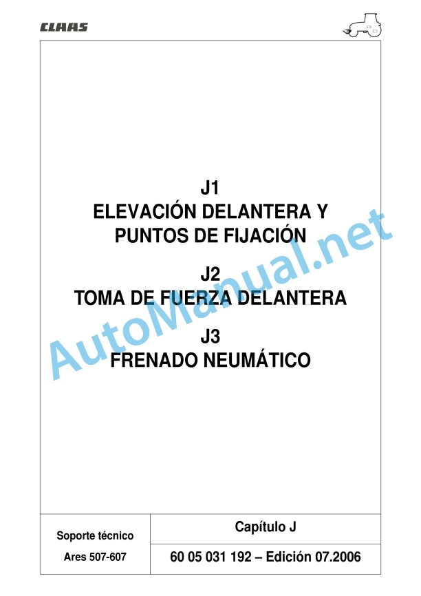Claas Ares 577-547 Atz, Atx (A05) Tractors Repair Manual ES 23 Claas Ares 577-547 Atz, Atx (A05) Tractors Repair Manual ES - Image 23