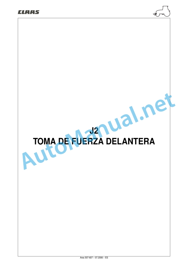 Claas Ares 577-547 Atz, Atx (A05) Tractors Repair Manual ES 25 Claas Ares 577-547 Atz, Atx (A05) Tractors Repair Manual ES - Image 25