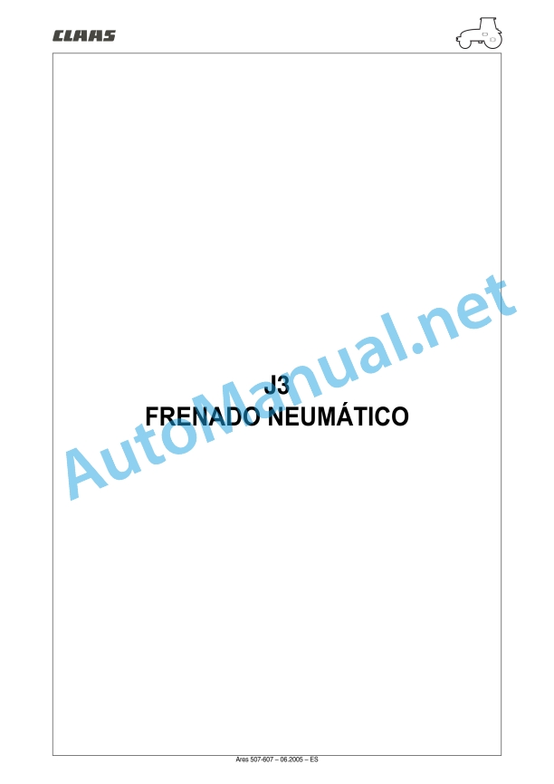 Claas Ares 577-547 Atz, Atx (A05) Tractors Repair Manual ES 26 Claas Ares 577-547 Atz, Atx (A05) Tractors Repair Manual ES - Image 26