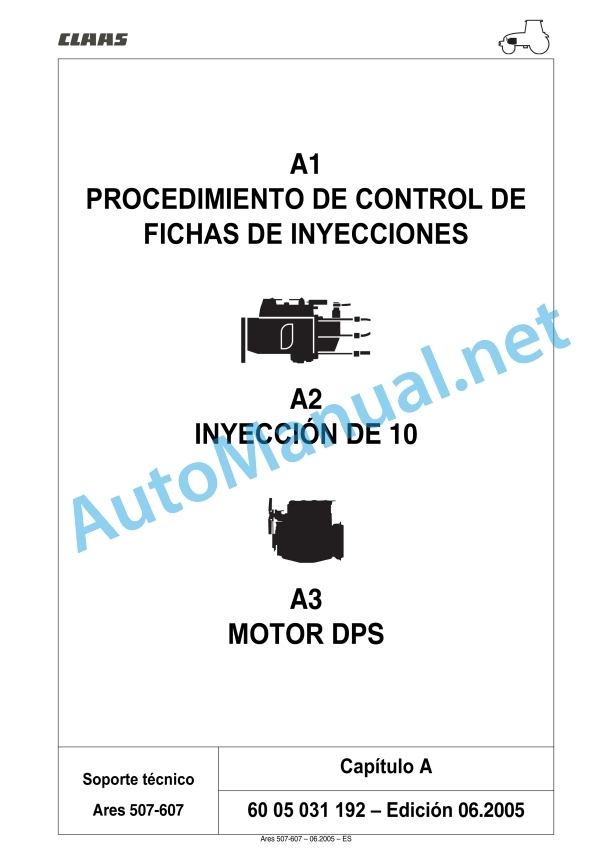 Claas Ares 577-547 Atz, Atx (A05) Tractors Repair Manual ES 30 Claas Ares 577-547 Atz, Atx (A05) Tractors Repair Manual ES - Image 30