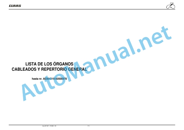 Claas Ares 577-547 Atz, Atx (A05) Tractors Repair Manual ES 37 Claas Ares 577-547 Atz, Atx (A05) Tractors Repair Manual ES - Image 37