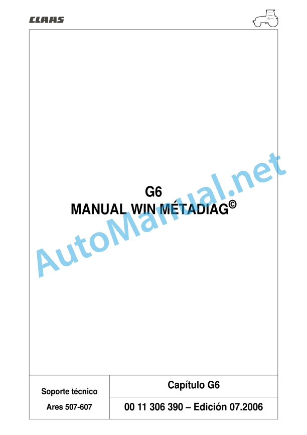 Claas Ares 577-547 Atz, Atx (A05) Tractors Repair Manual ES 38 Claas Ares 577-547 Atz, Atx (A05) Tractors Repair Manual ES - Image 38