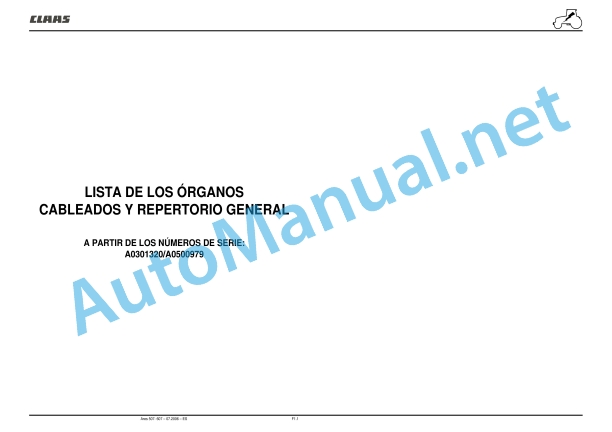Claas Ares 577-547 Atz, Atx (A05) Tractors Repair Manual ES 39 Claas Ares 577-547 Atz, Atx (A05) Tractors Repair Manual ES - Image 39