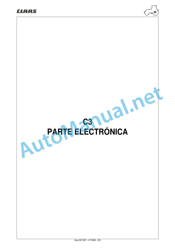 Claas Ares 577-547 Atz, Atx (A05) Tractors Repair Manual ES 43 Claas Ares 577-547 Atz, Atx (A05) Tractors Repair Manual ES - Image 43