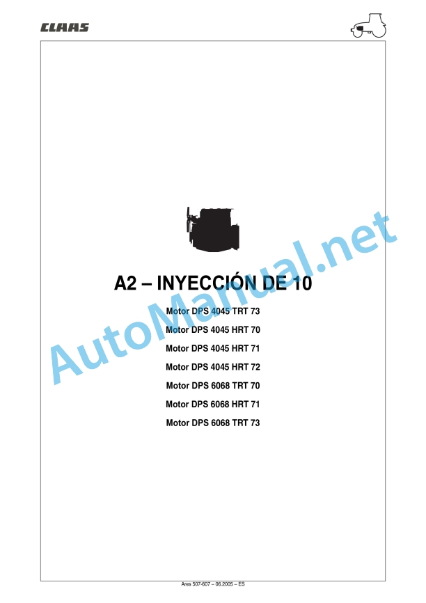 Claas Ares 577-547 Atz, Atx (A05) Tractors Repair Manual ES 46 Claas Ares 577-547 Atz, Atx (A05) Tractors Repair Manual ES - Image 46
