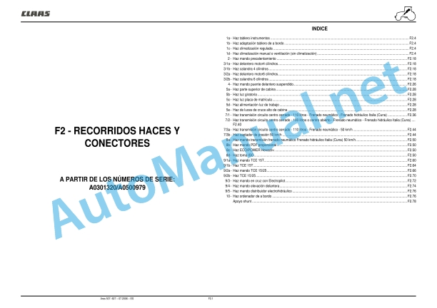 Claas Ares 577-547 Atz, Atx (A05) Tractors Repair Manual ES 47 Claas Ares 577-547 Atz, Atx (A05) Tractors Repair Manual ES - Image 47