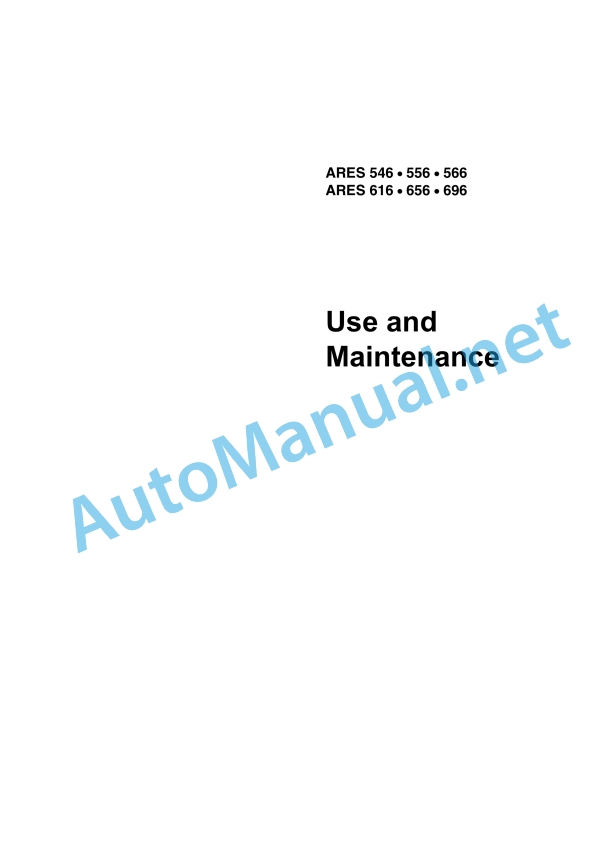 Claas Ares 696-616 Rz, Rc, Rx (A04) Tractors Operator Manual EN 7 Claas Ares 696-616 Rz, Rc, Rx (A04) Tractors Operator Manual EN - Image 7