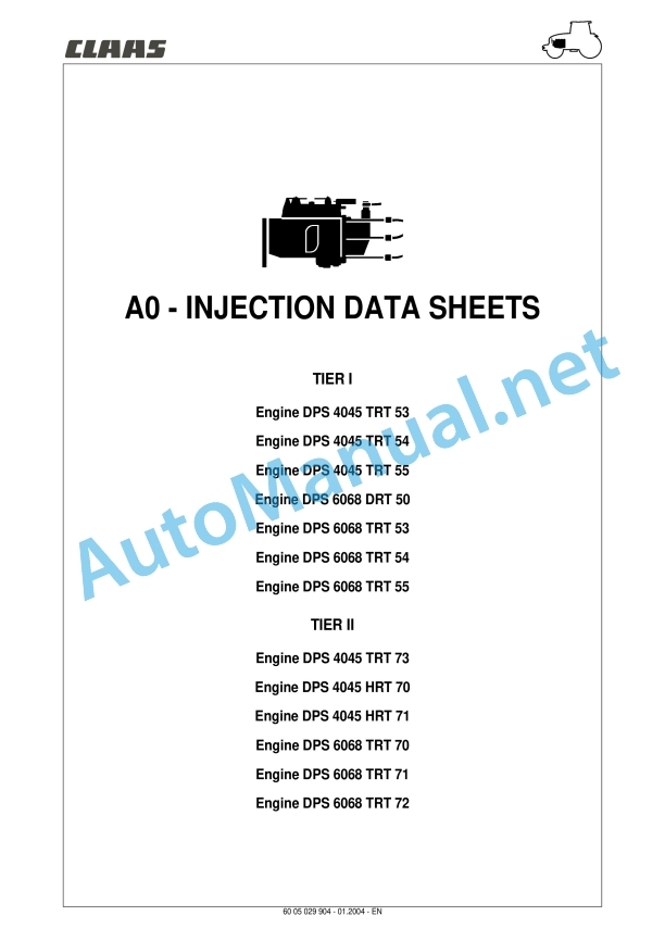 Alternative view of Claas Ares 696-616 Rz, Rc, Rx (A04) Tractors Repair Manual EN
