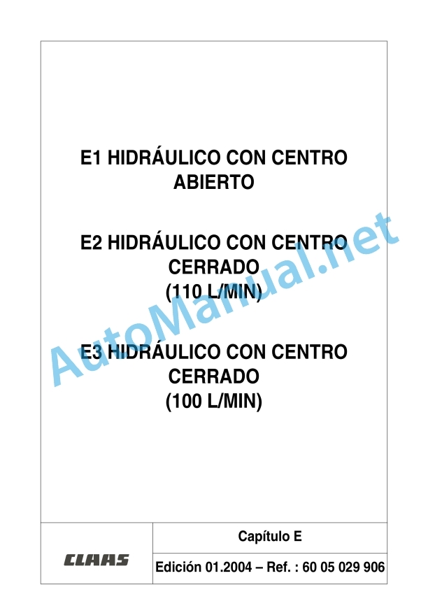 Claas Ares 696-616 Rz, Rc, Rx (A04) Tractors Repair Manual ES 10 Claas Ares 696-616 Rz, Rc, Rx (A04) Tractors Repair Manual ES - Image 10