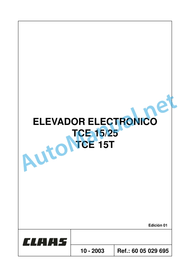 Claas Ares 696-616 Rz, Rc, Rx (A04) Tractors Repair Manual ES 14 Claas Ares 696-616 Rz, Rc, Rx (A04) Tractors Repair Manual ES - Image 14