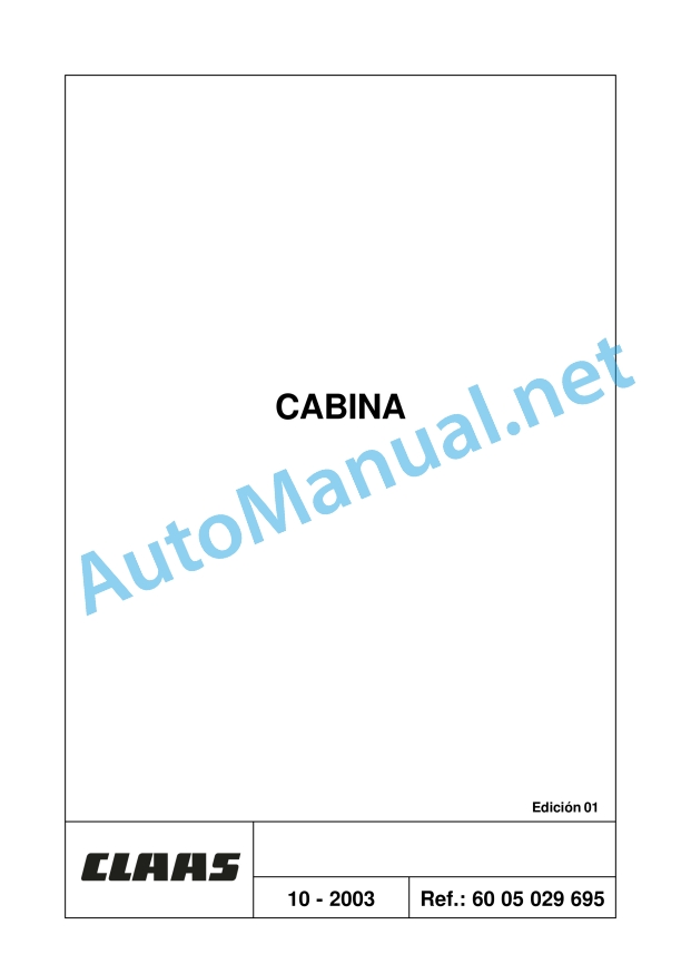 Claas Ares 696-616 Rz, Rc, Rx (A04) Tractors Repair Manual ES 21 Claas Ares 696-616 Rz, Rc, Rx (A04) Tractors Repair Manual ES - Image 21