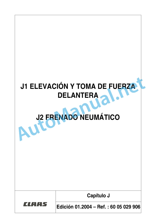 Claas Ares 696-616 Rz, Rc, Rx (A04) Tractors Repair Manual ES 24 Claas Ares 696-616 Rz, Rc, Rx (A04) Tractors Repair Manual ES - Image 24