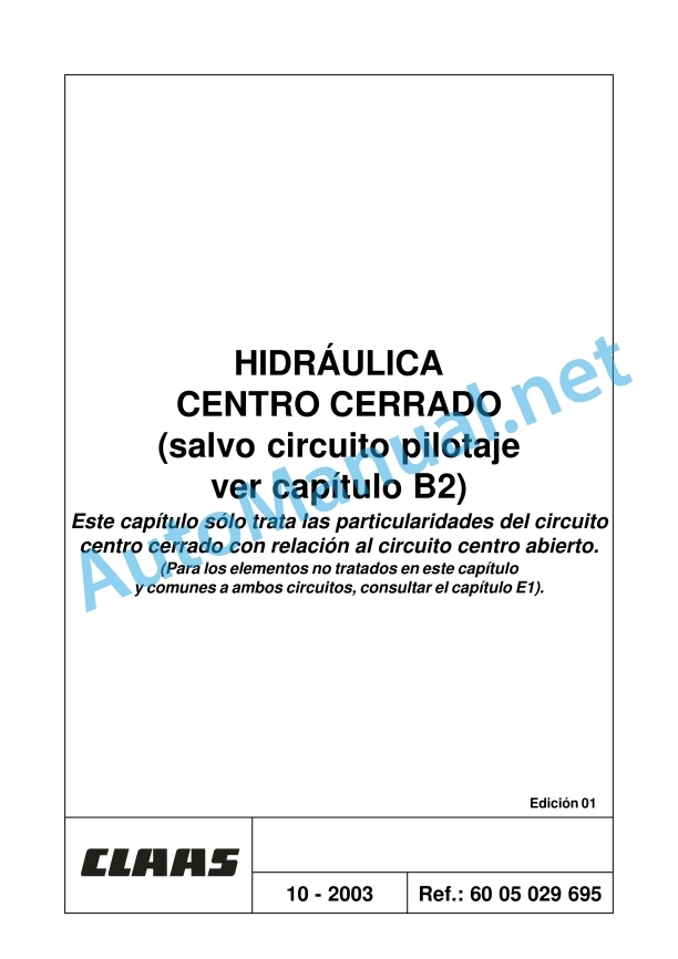 Claas Ares 696-616 Rz, Rc, Rx (A04) Tractors Repair Manual ES 32 Claas Ares 696-616 Rz, Rc, Rx (A04) Tractors Repair Manual ES - Image 32