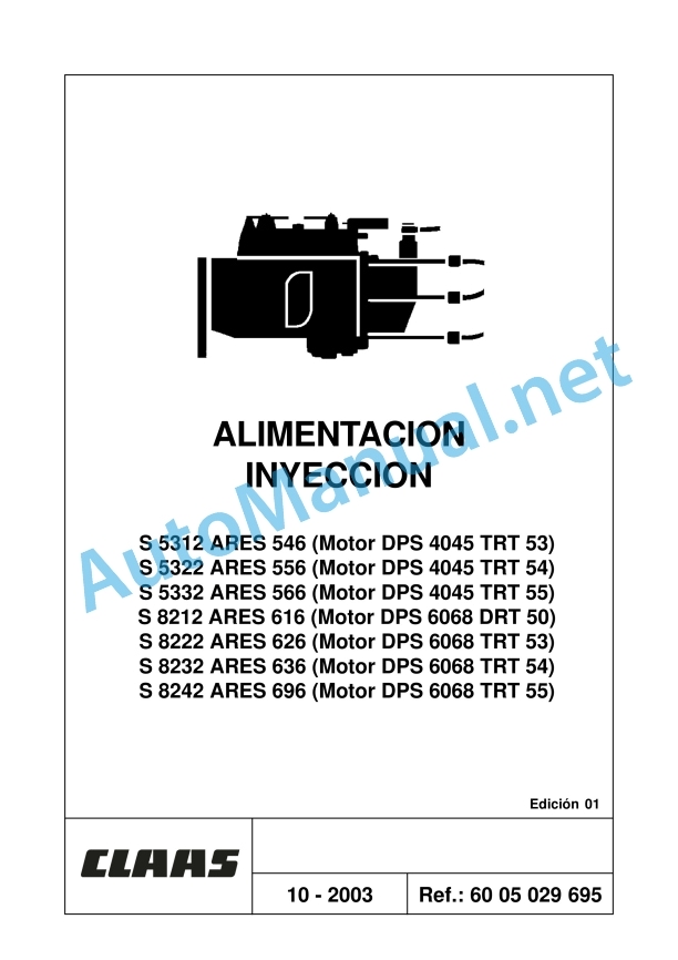 Claas Ares 696-616 Rz, Rc, Rx (A04) Tractors Repair Manual ES 36 Claas Ares 696-616 Rz, Rc, Rx (A04) Tractors Repair Manual ES - Image 36