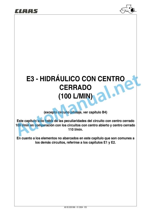 Claas Ares 696-616 Rz, Rc, Rx (A04) Tractors Repair Manual ES 38 Claas Ares 696-616 Rz, Rc, Rx (A04) Tractors Repair Manual ES - Image 38