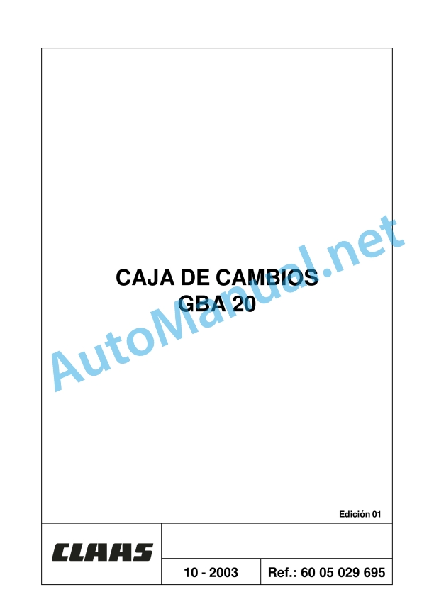 Claas Ares 696-616 Rz, Rc, Rx (A04) Tractors Repair Manual ES 41 Claas Ares 696-616 Rz, Rc, Rx (A04) Tractors Repair Manual ES - Image 41