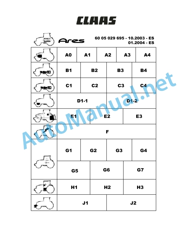 Claas Ares 696-616 Rz, Rc, Rx (A04) Tractors Repair Manual ES 42 Claas Ares 696-616 Rz, Rc, Rx (A04) Tractors Repair Manual ES - Image 42
