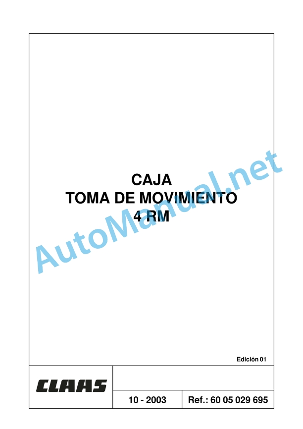 Claas Ares 696-616 Rz, Rc, Rx (A04) Tractors Repair Manual ES 6 Claas Ares 696-616 Rz, Rc, Rx (A04) Tractors Repair Manual ES - Image 6