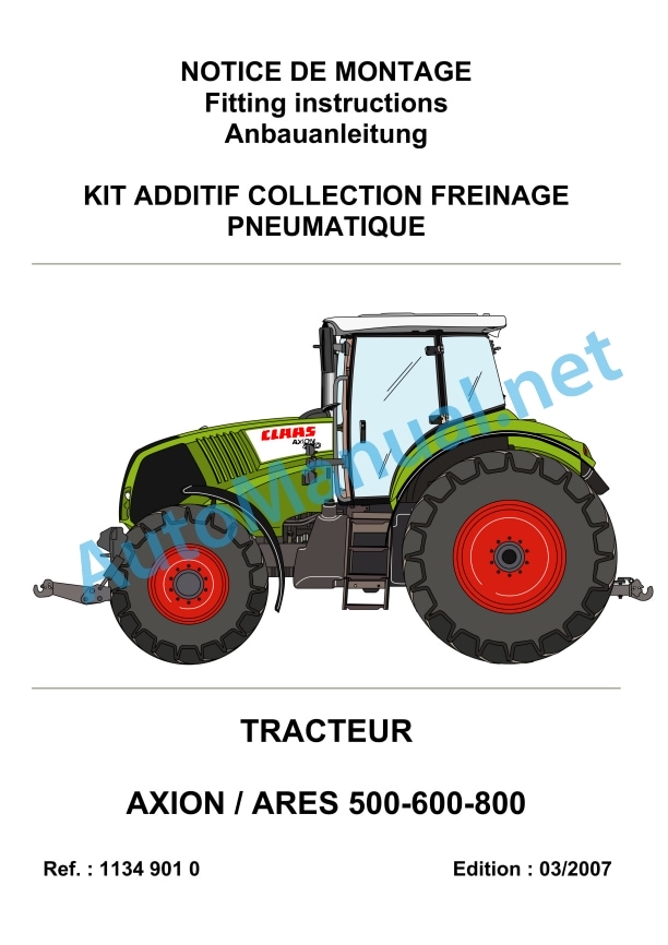 Claas Ares 696 656 640 636 630 620 616 (T03) Tractors Assembly Instruction EN 7 Claas Ares 696 656 640 636 630 620 616 (T03) Tractors Assembly Instruction EN - Image 7