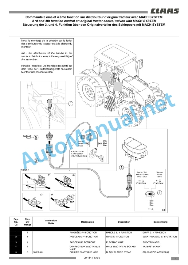 Claas Ares 697-617 Atz (A03) Tractors Assembly Instruction EN 22 Claas Ares 697-617 Atz (A03) Tractors Assembly Instruction EN - Image 22