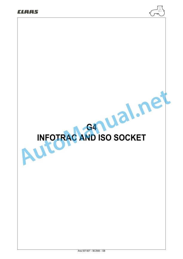 Claas Ares 697-617 Atz (A03) Tractors Repair Manual EN 18 Claas Ares 697-617 Atz (A03) Tractors Repair Manual EN - Image 18