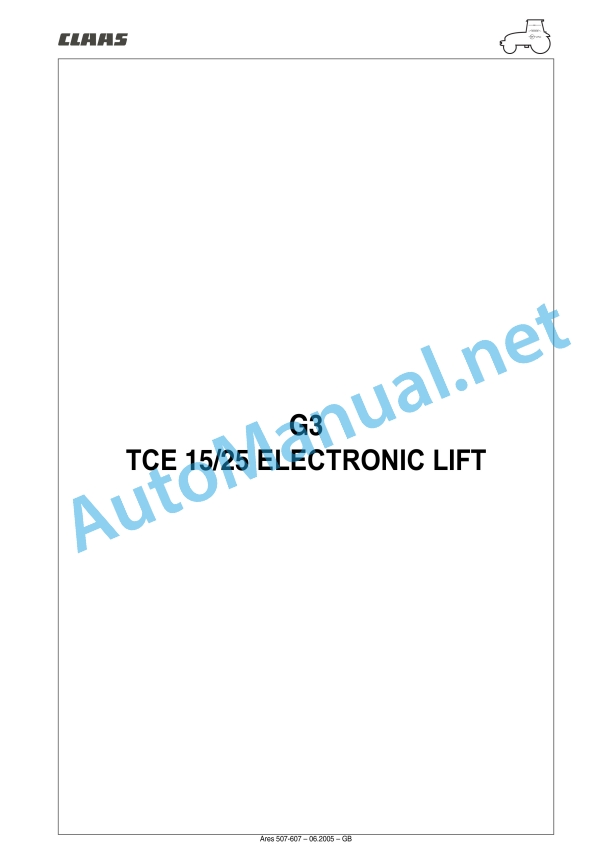 Claas Ares 697-617 Atz (A03) Tractors Repair Manual EN 20 Claas Ares 697-617 Atz (A03) Tractors Repair Manual EN - Image 20